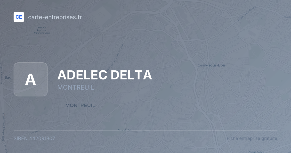 ADELEC DELTA — 442091807 — fiche entreprise