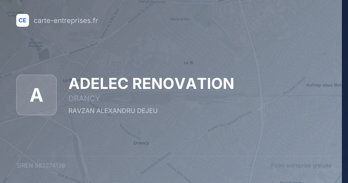 ADELEC RENOVATION — 883274136 — fiche entreprise