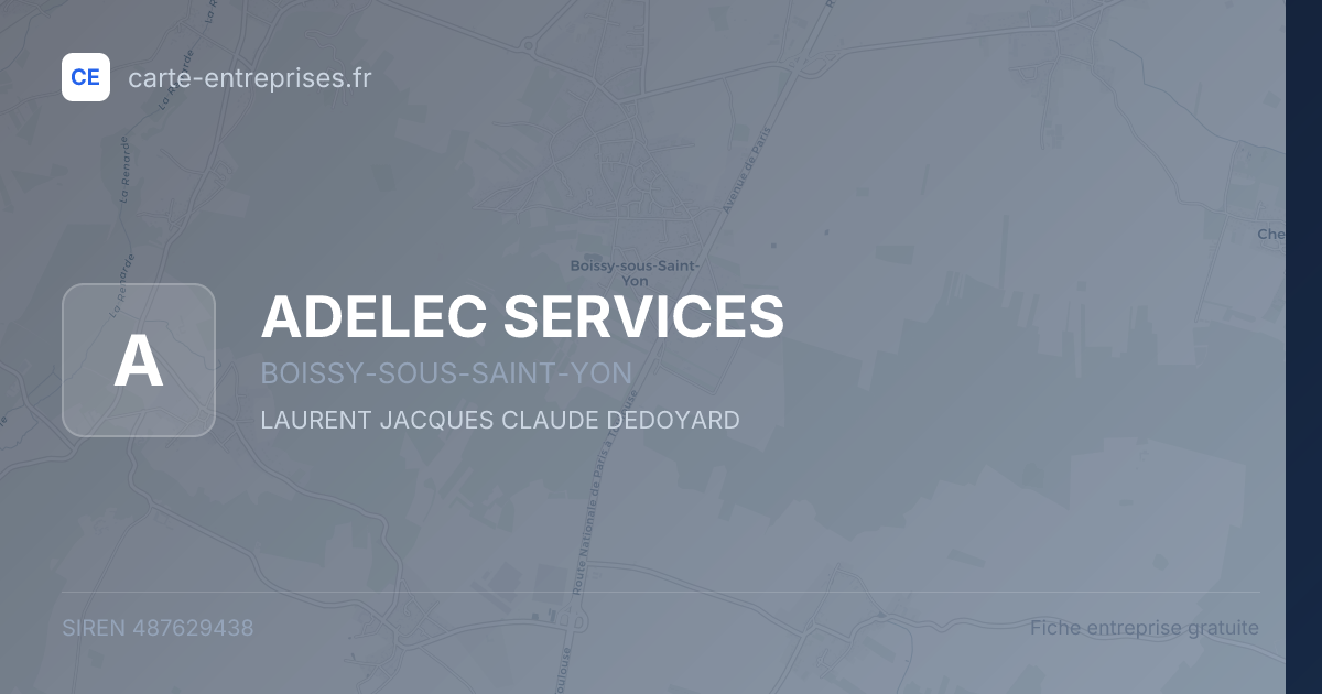 ADELEC SERVICES — 487629438 — fiche entreprise