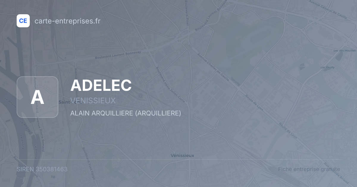 ADELEC — 350381463 — fiche entreprise