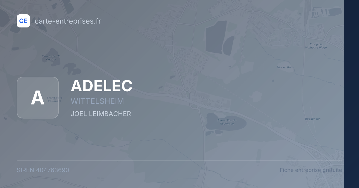 ADELEC — 404763690 — fiche entreprise