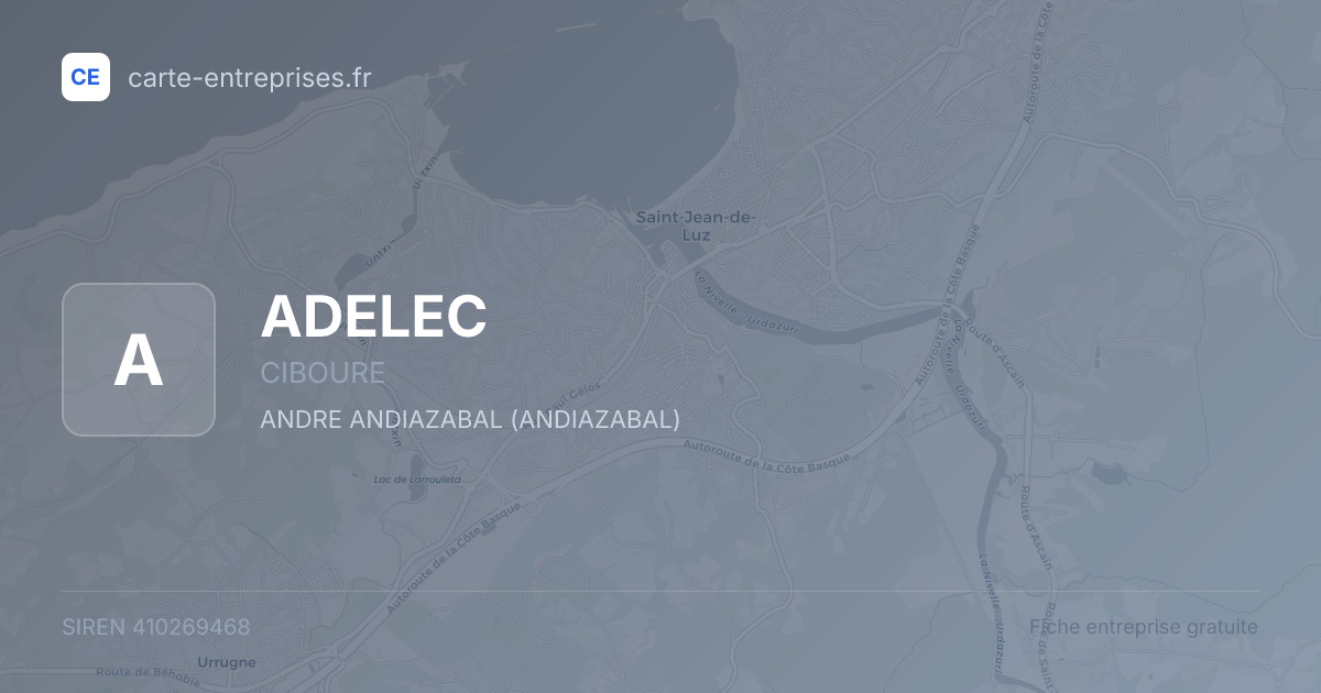 ADELEC — 410269468 — fiche entreprise