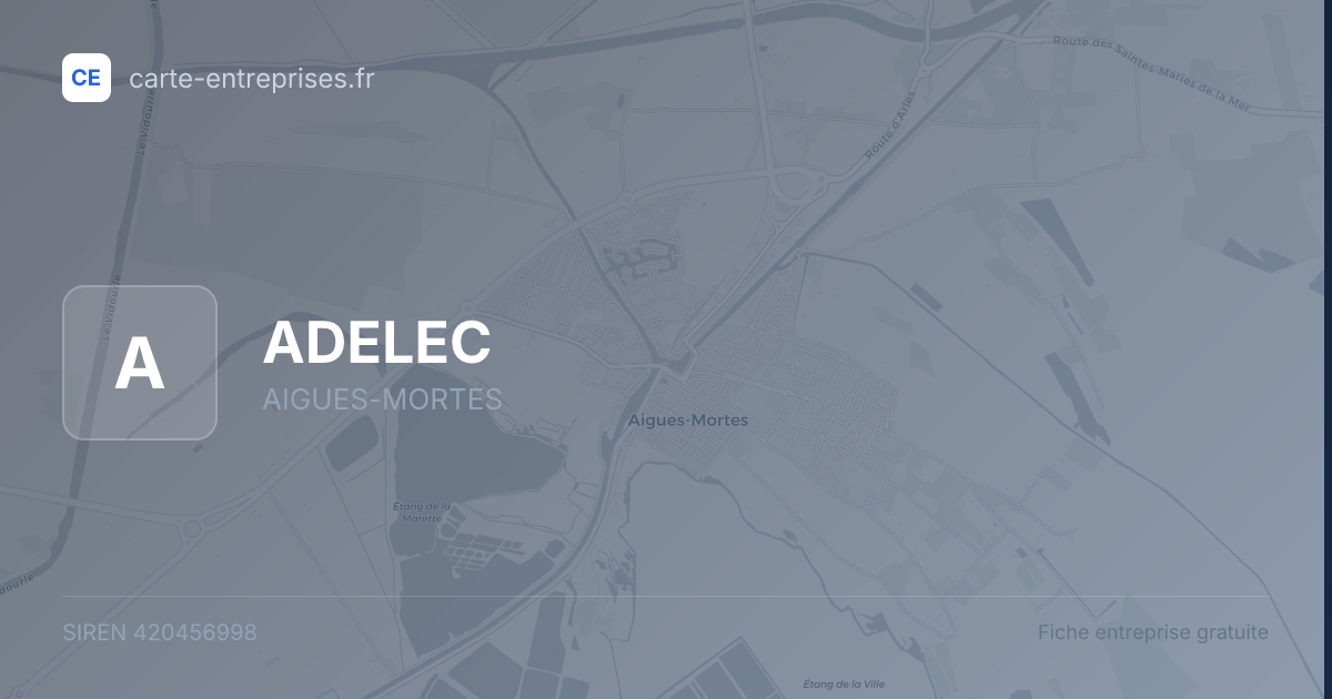 ADELEC — 420456998 — fiche entreprise