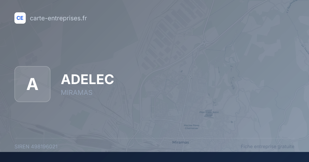ADELEC — 498196021 — fiche entreprise