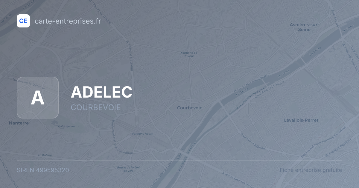 ADELEC — 499595320 — fiche entreprise