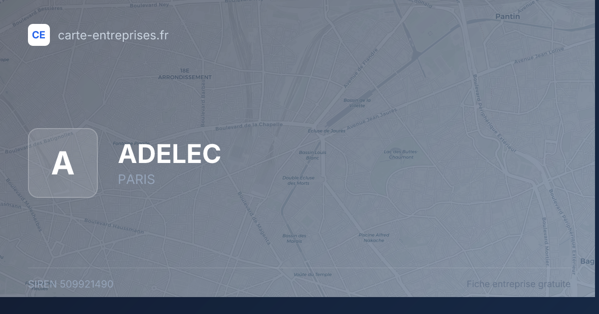 ADELEC — 509921490 — fiche entreprise