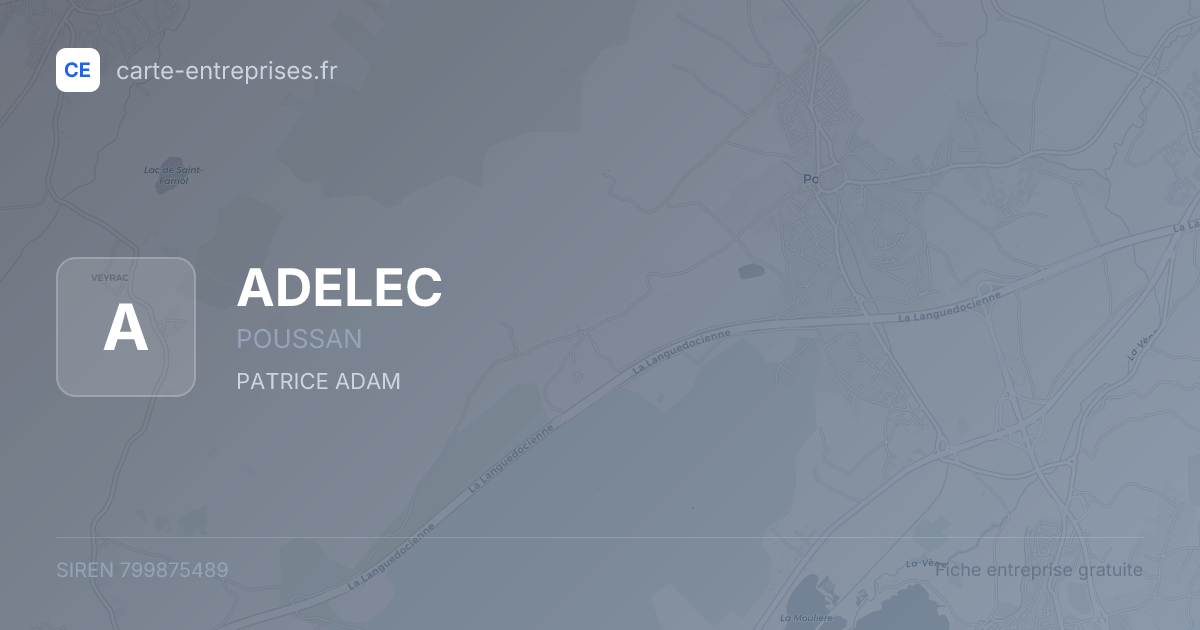 ADELEC — 799875489 — fiche entreprise
