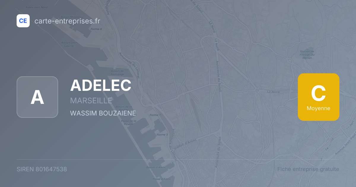 ADELEC — 801647538 — fiche entreprise