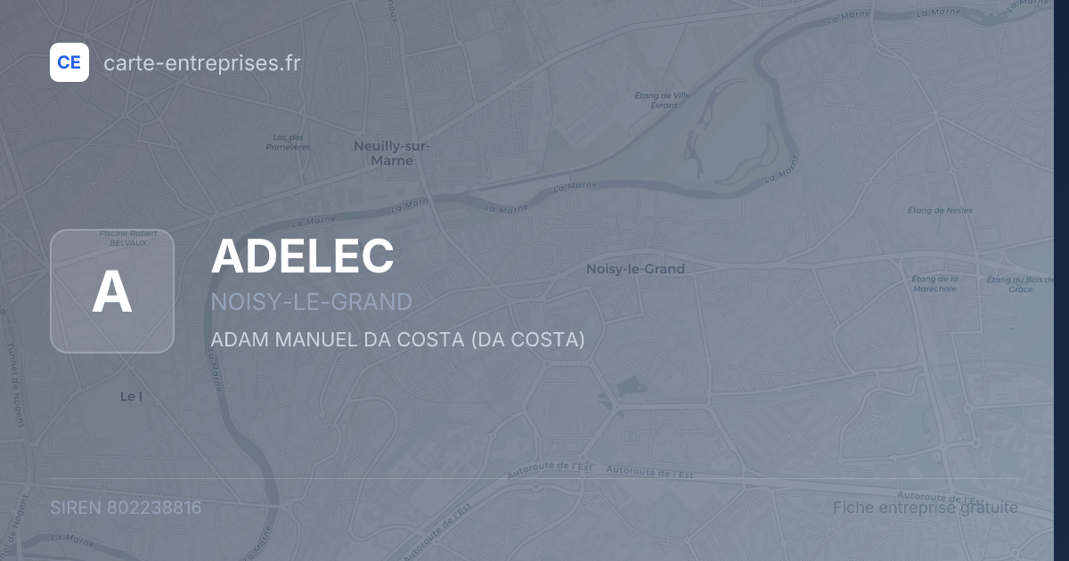 ADELEC — 802238816 — fiche entreprise