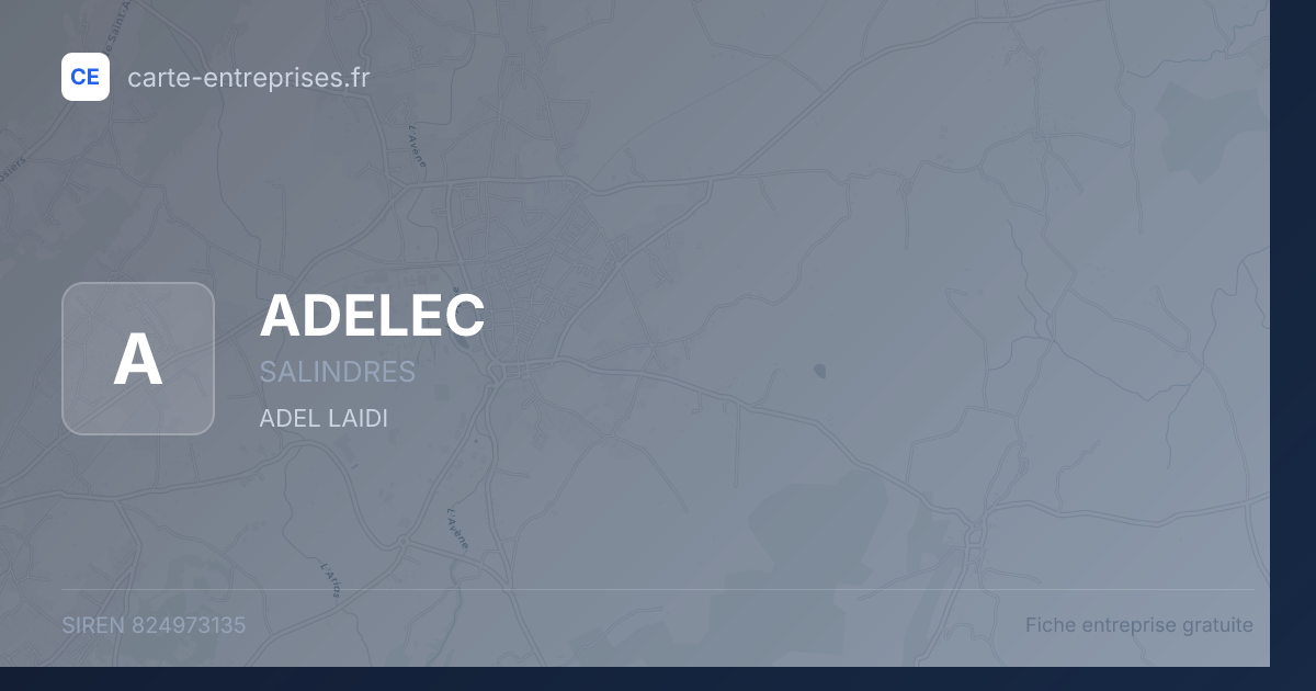 ADELEC — 824973135 — fiche entreprise