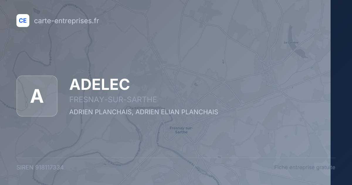ADELEC — 918117334 — fiche entreprise