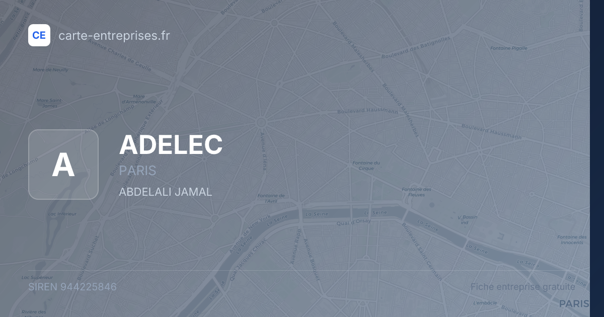 ADELEC — 944225846 — fiche entreprise