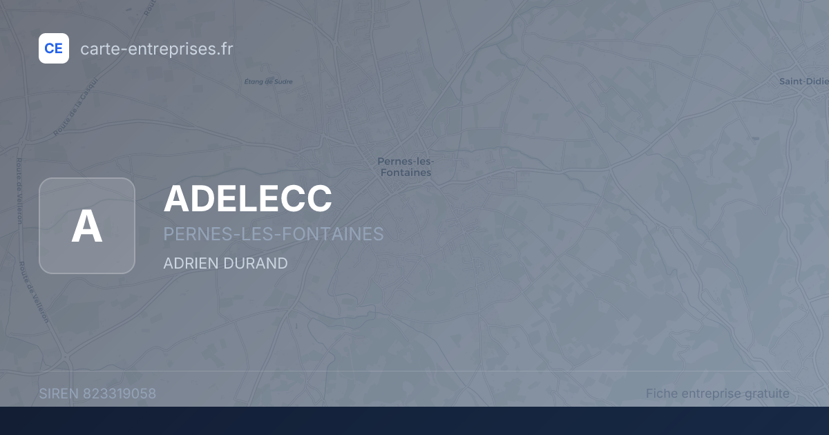 ADELECC — 823319058 — fiche entreprise