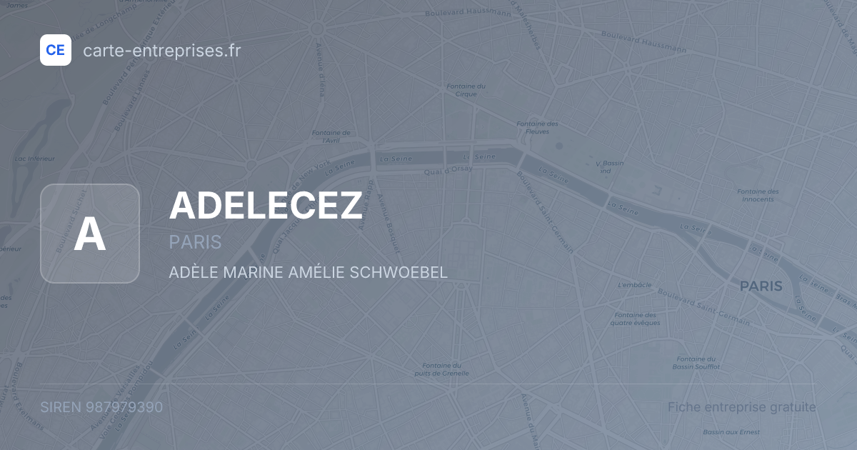 ADELECEZ — 987979390 — fiche entreprise