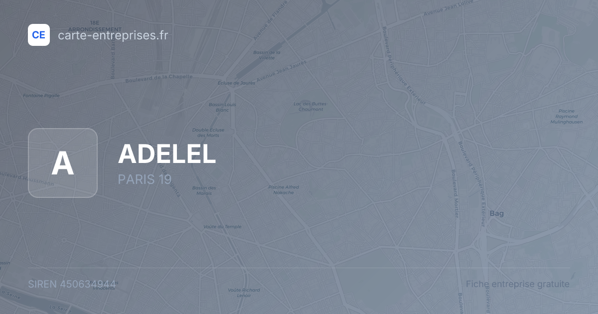 ADELEL — 450634944 — fiche entreprise