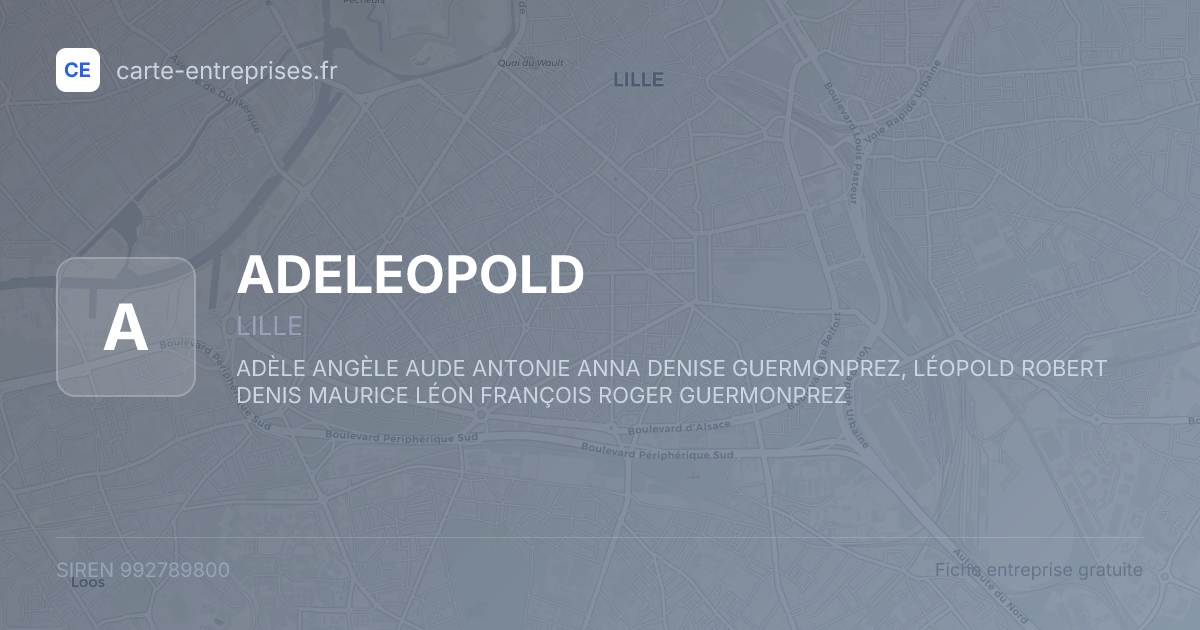 ADELEOPOLD — 992789800 — fiche entreprise