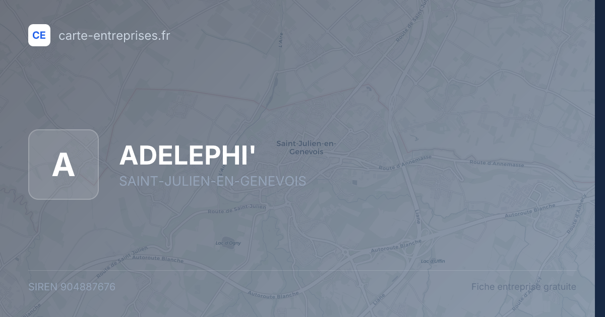 ADELEPHI' — 904887676 — fiche entreprise