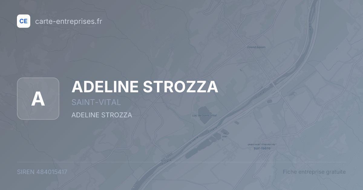 ADELINE STROZZA — 484015417 — fiche entreprise