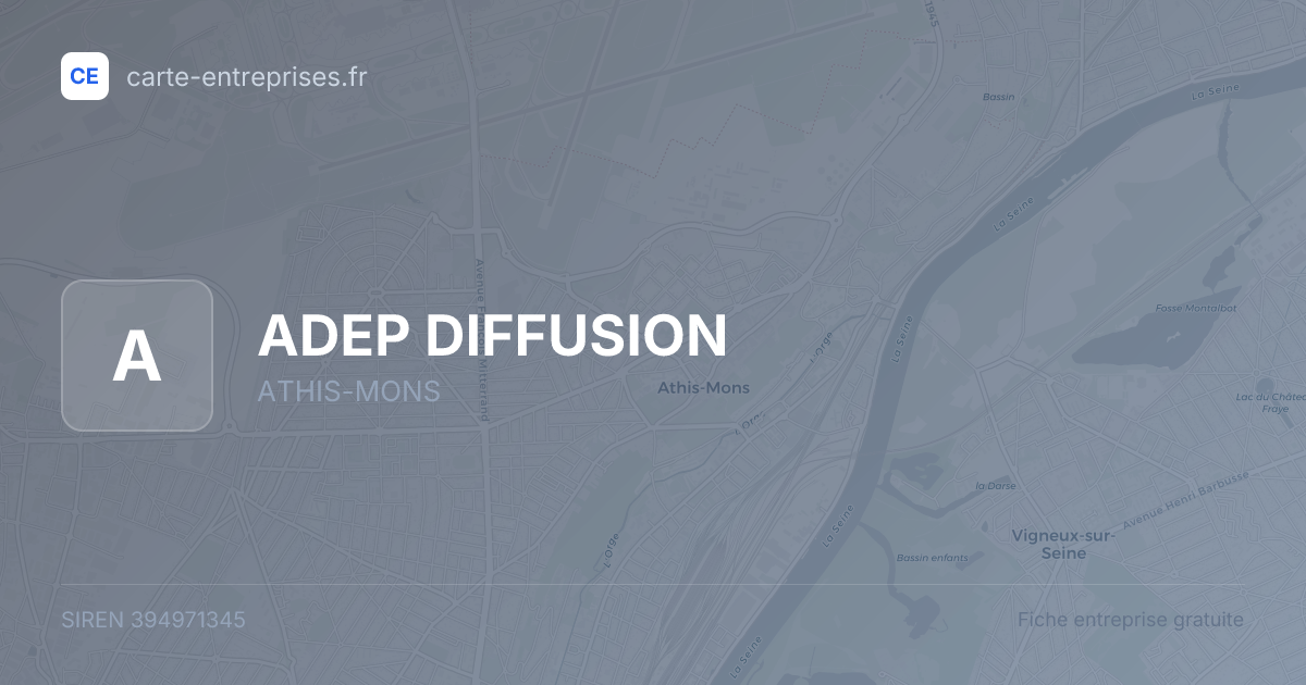 ADEP DIFFUSION — 394971345 — fiche entreprise