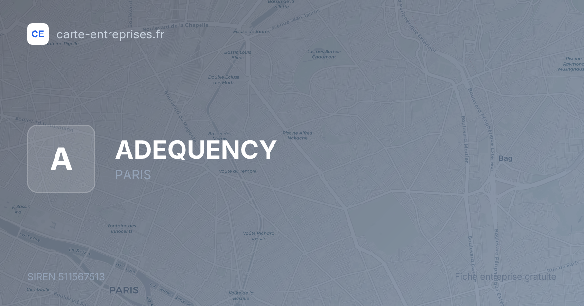 ADEQUENCY — 511567513 — fiche entreprise