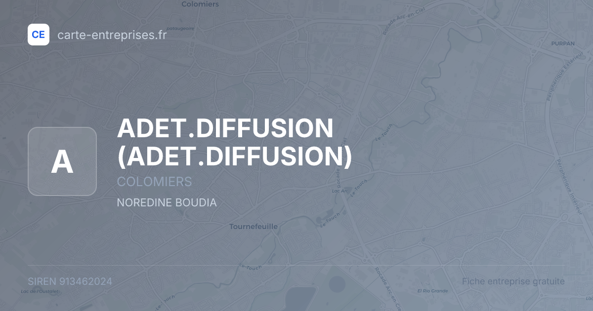 ADET.DIFFUSION — 913462024 — fiche entreprise