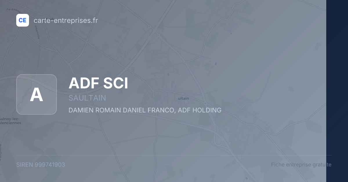 ADF SCI — 999741903 — fiche entreprise