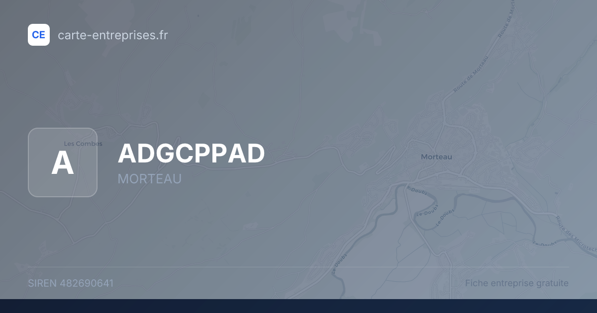 ADGCPPAD — 482690641 — fiche entreprise