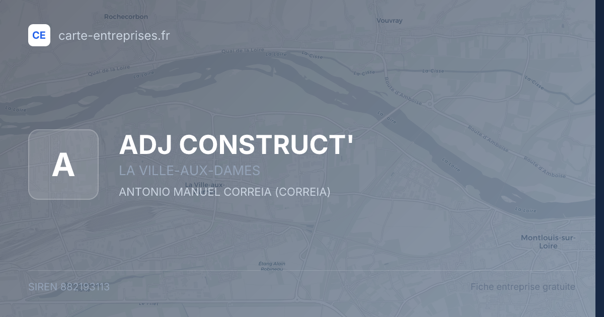 ADJ CONSTRUCT' — 882193113 — fiche entreprise
