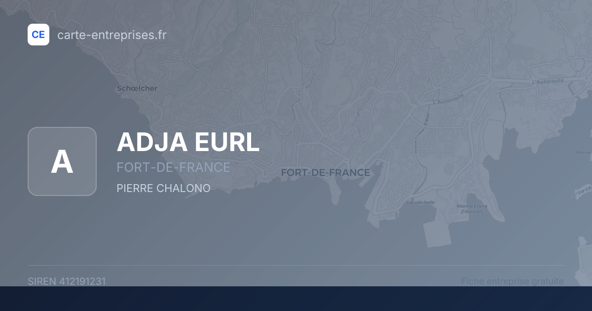 ADJA EURL — 412191231 — fiche entreprise