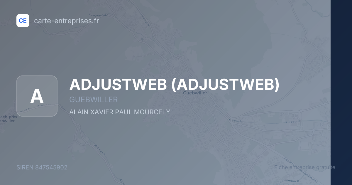 ADJUSTWEB — 847545902 — fiche entreprise