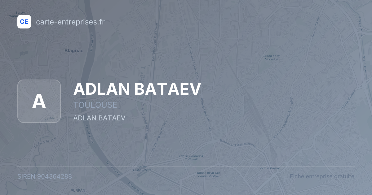 ADLAN BATAEV — 904364288 — fiche entreprise
