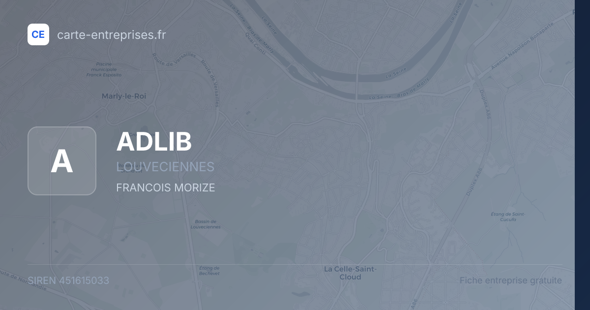 ADLIB — 451615033 — fiche entreprise