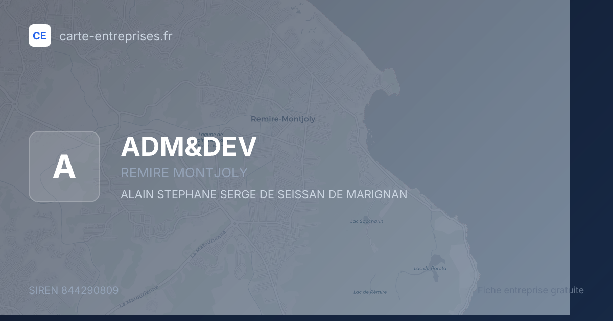 ADM&DEV — 844290809 — fiche entreprise