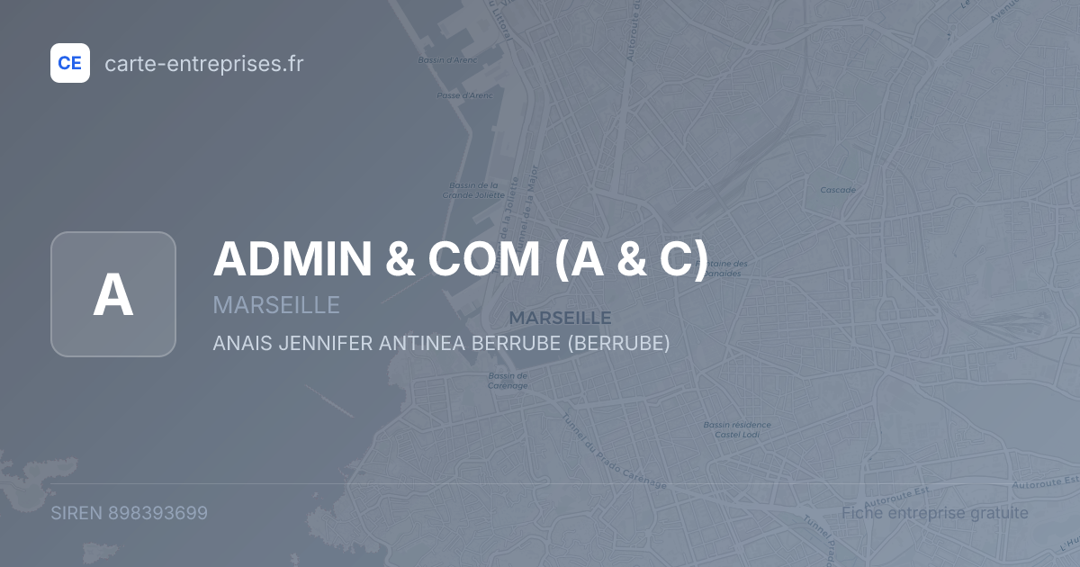 ADMIN & COM (A & C) — 898393699 — fiche entreprise