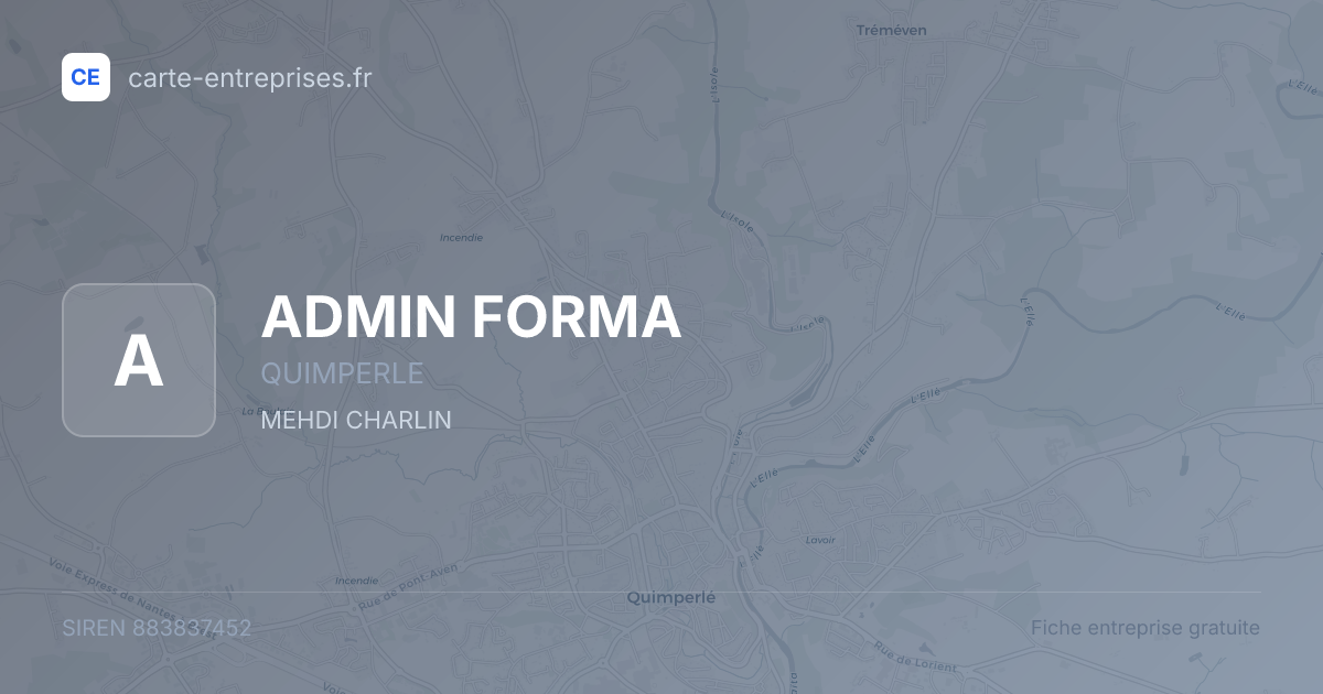 ADMIN FORMA — 883837452 — fiche entreprise