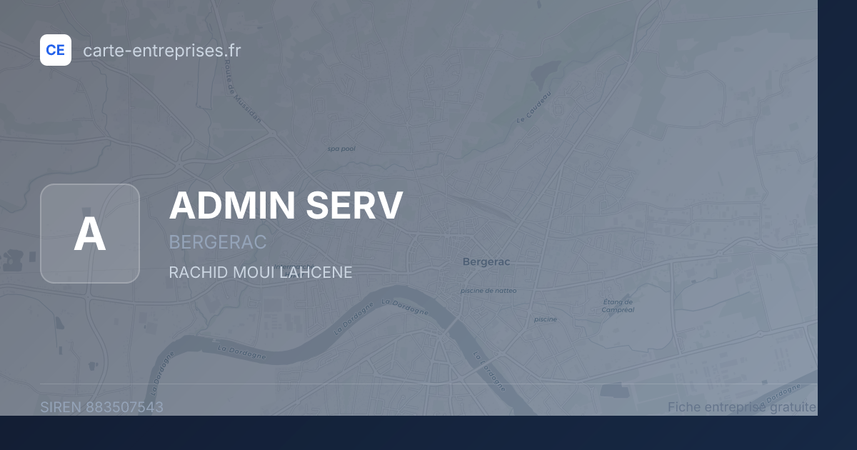 ADMIN SERV — 883507543 — fiche entreprise