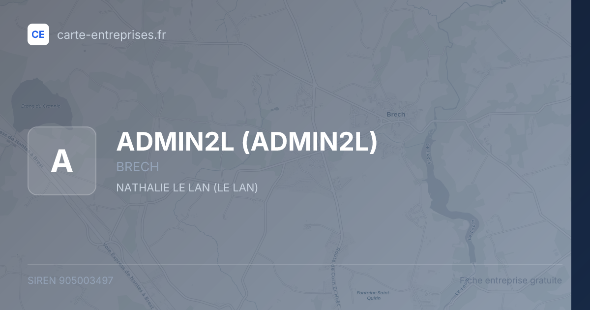 ADMIN2L — 905003497 — fiche entreprise