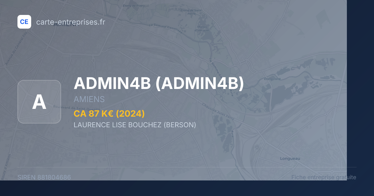 ADMIN4B — 881804686 — fiche entreprise