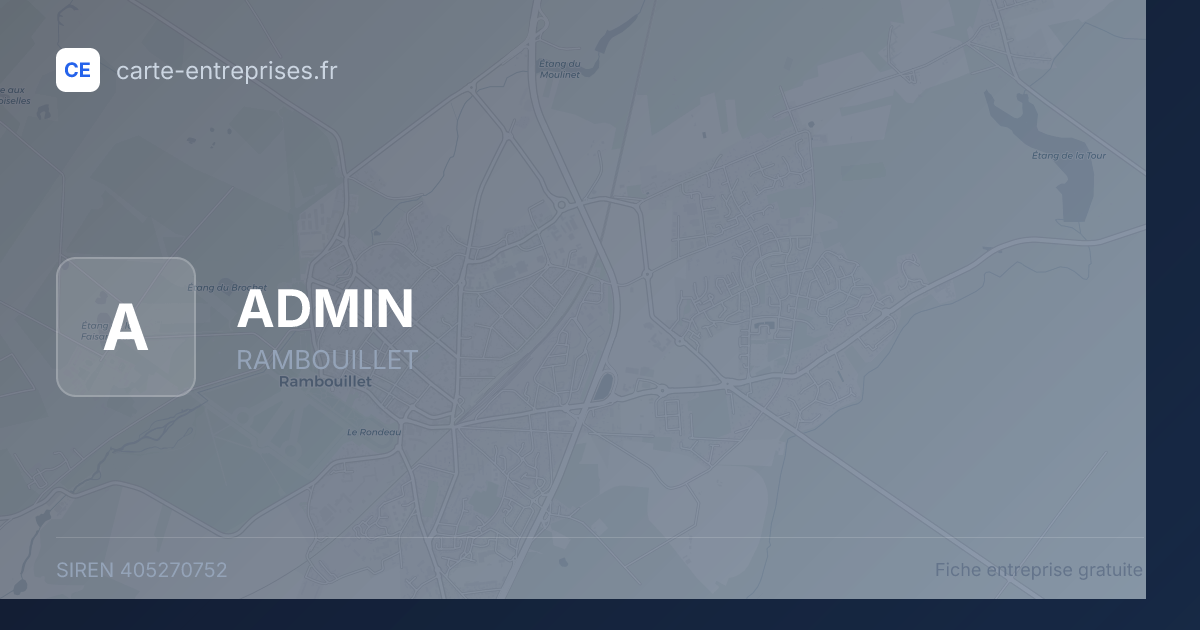 ADMIN — 405270752 — fiche entreprise