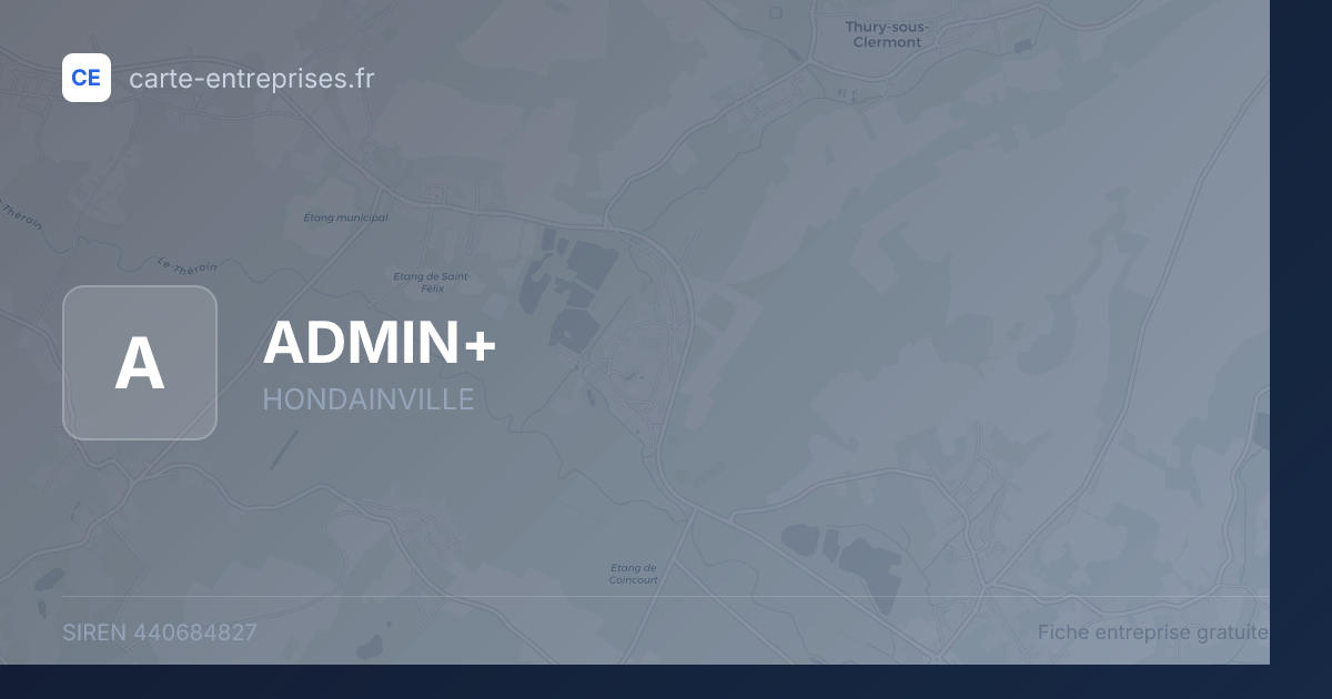 ADMIN+ — 440684827 — fiche entreprise