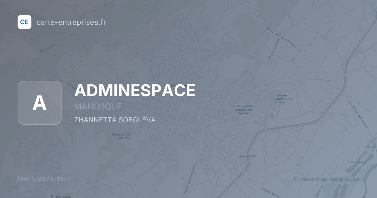 ADMINESPACE — 992671677 — fiche entreprise