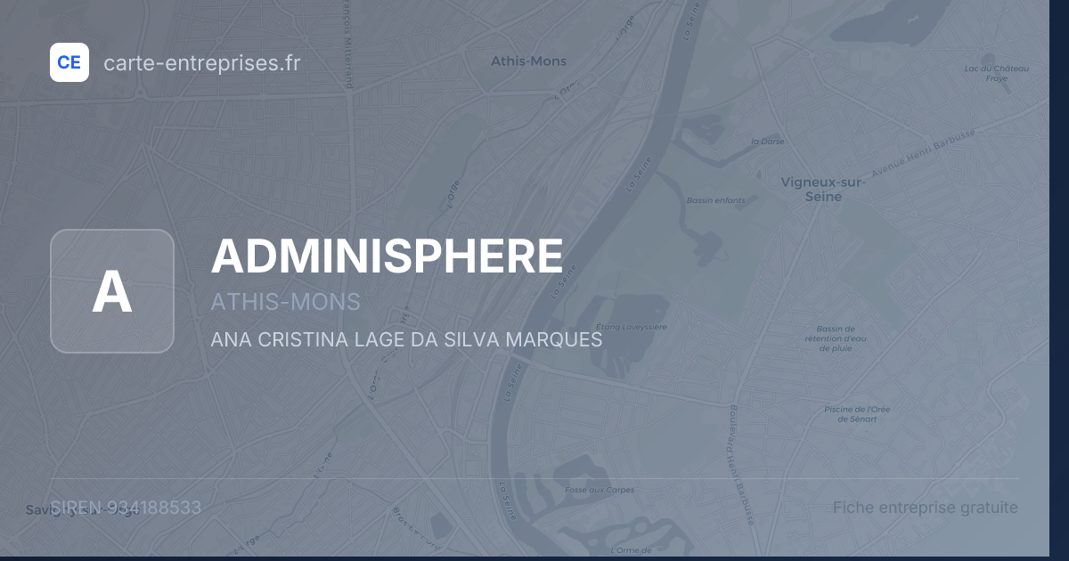 ADMINISPHERE — 934188533 — fiche entreprise
