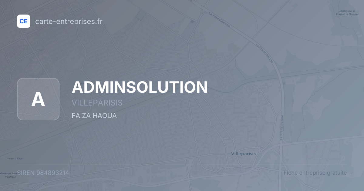 ADMINSOLUTION — 984893214 — fiche entreprise
