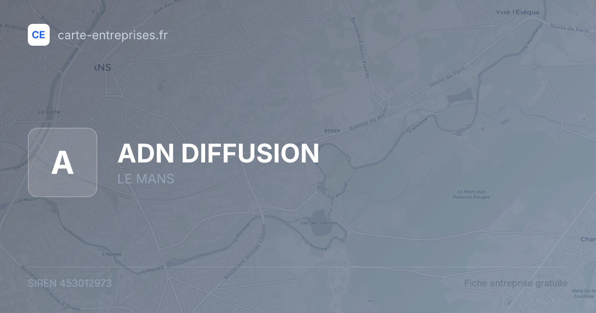 ADN DIFFUSION — 453012973 — fiche entreprise