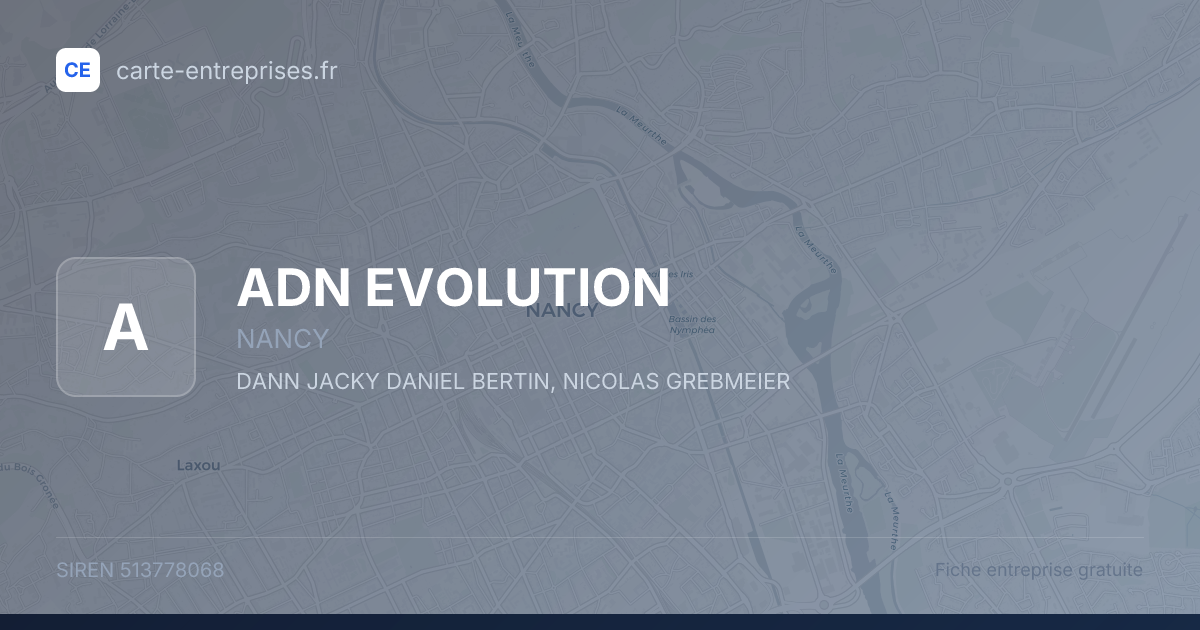 ADN EVOLUTION — 513778068 — fiche entreprise