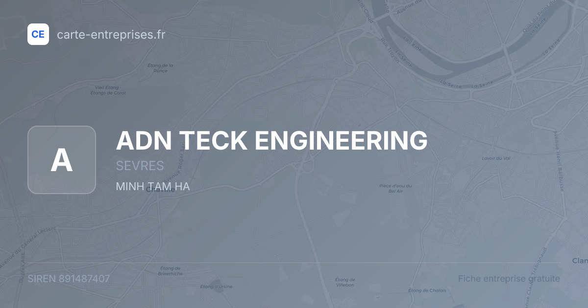 ADN TECK ENGINEERING — 891487407 — fiche entreprise
