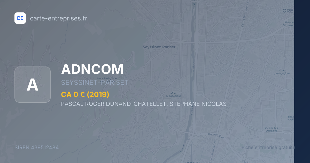 ADNCOM — 439512484 — fiche entreprise