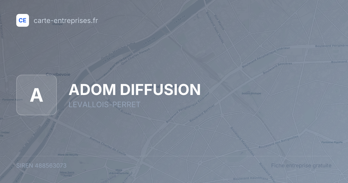 ADOM DIFFUSION — 488563073 — fiche entreprise
