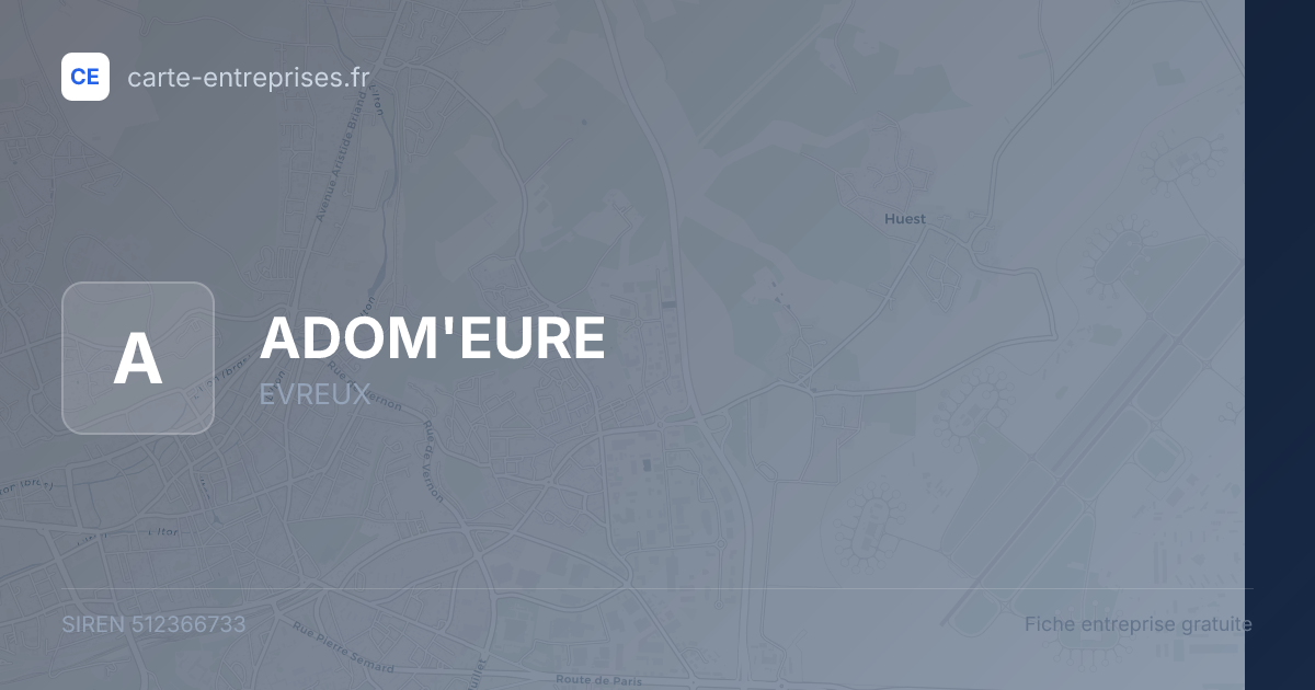 ADOM'EURE — 512366733 — fiche entreprise