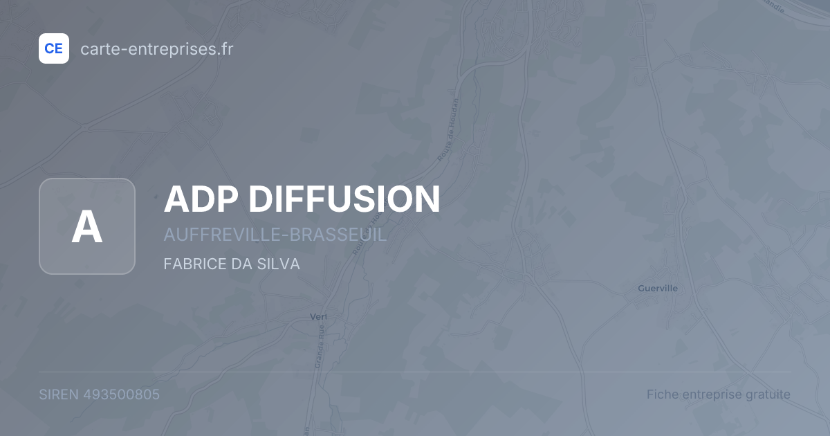 ADP DIFFUSION — 493500805 — fiche entreprise